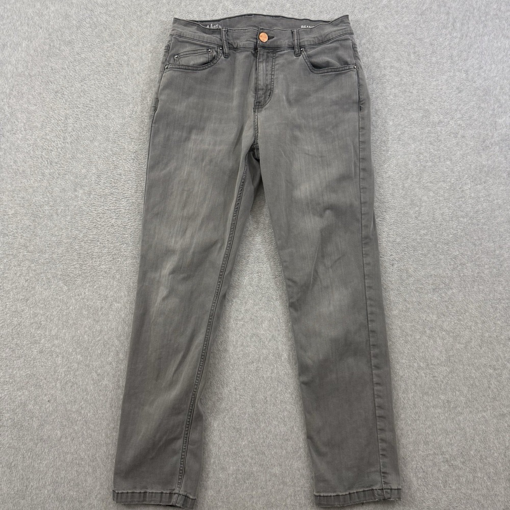 Mugsy Jeans Men's Size 31x30 Gray Beans Slim Fit Casual Stretch Flex Denim